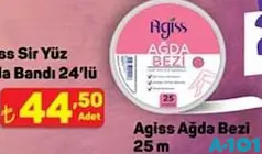 AGİSS AĞDA BEZİ 25 M fiyat ve kampanya bilgisi